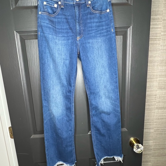 NWT Rag & Bone Nina Jeans High Rise Ankle Flair - Picture 8 of 12